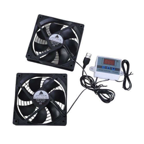 Ventilateur de refroidissement d'armoire USB,-Deux ventilateurs