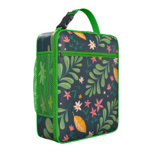 Sac isotherme souple à motif floral, étanche, pour le déjeuner.