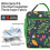 Borsa termica per il pranzo con design floreale, a prova di perdite, morbida e resistente. 4