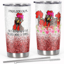 Pahar de călătorie Chicken Cup, 20 oz, pentru iubitorii de pui