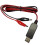 USB 5V to 6V 9V 12V Step-up Clip Cable Adjustable Voltage-12V 6
