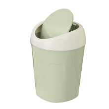 Mini poubelle de bureau en plastique avec couvercle basculant (1 pièce)