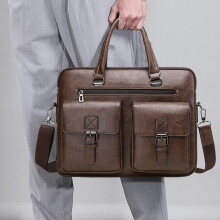 Heren crossbodytas van echt leer (1 stuk)