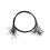 Stålfiskeforfangsline sort 50 cm  1 mm 40 stk. 1