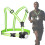 Luz LED para correr con chaleco reflectante ajustable en el pecho. 1