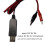 USB 5V to 6V 9V 12V Step-up Clip Cable Adjustable Voltage-12V 2