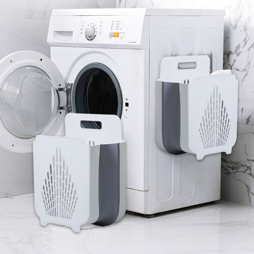 Wall-Mounted Laundry Hamper Plastic Folding 1 Unit