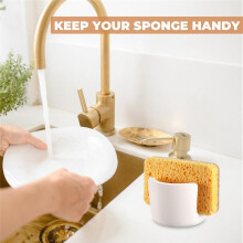 Diatomite Sponge Holder for Kitchen Sink, Water Absorbing Sink Stone Drying Caddy, Quick Organizer for Kitchen Bathroom
