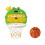 Canestro da basket da interno per bambini, in ABS, 26 x 21 cm. 1