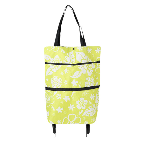 Sac de courses pliable 2 en 1 à roulettes (1 pièce) 1