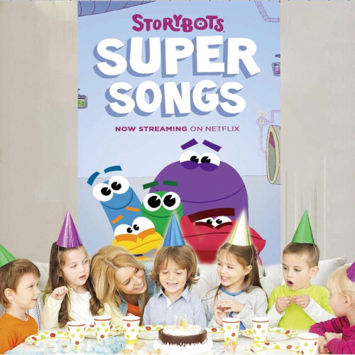 Storybots Feestartikelen Achtergrond Banner 1 stuk 1