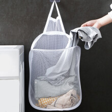 Opvouwbare wasmand van gaas voor wandmontage, klein formaat