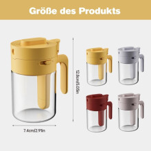 Gewürzglas aus Glas mit Löffel und Deckel (1 Stück)