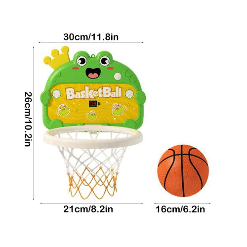 Canestro da basket da interno per bambini, in ABS, 26 x 21 cm. 2