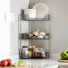 Étagère d'angle de cuisine triangulaire pour épices (1 pièce)