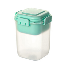 450-ml-Glas für Overnight Oats mit Deckel, Löffel und Kühlbox