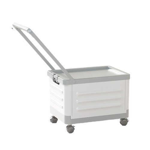 Foldable Wheeled Storage Box Plastic Lightweight Durable