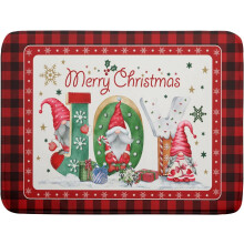 Tapis égouttoir à vaisselle à carreaux rouges Buffalo 45,7 x 61 cm