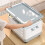 Foldable Wheeled Storage Box Plastic Lightweight Durable 4