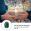 Soimiss airtight coffee bean storage jar blue 1 set 4