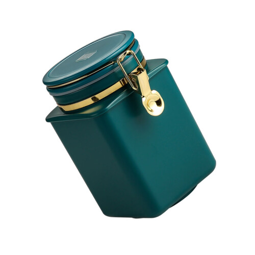 Soimiss airtight coffee bean storage jar blue 1 set 2