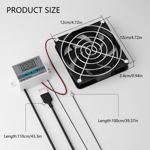 120-mm-USB-Lüftersystem für leise Schränke mit-Doppelte Lüfter 2