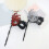 Halloween-Maskerade-Masken, Venezianer,-Schwarz rot 9