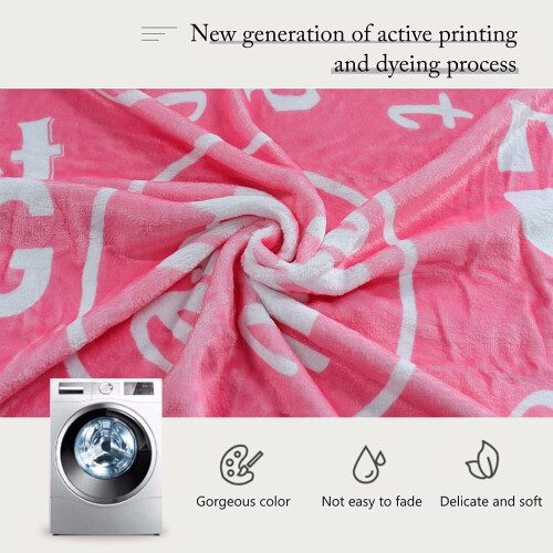 Purple Inspirational Throw Blanket 60x80 in 2