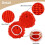 Mop Replace  for  Spin Mop Heads Replacements for  Easywring Red Microfiber Chenille Mop Pad 3PCS 5