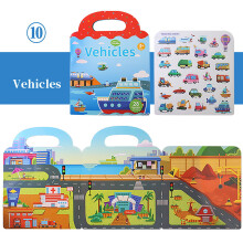 Reusable Sticker Books for Kids 1-4 Years Old, Animal and