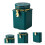 Soimiss airtight coffee bean storage jar blue 1 set 1