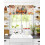 Thanksgiving Valance Curtains Maple Leaf Orange Ombre 60x18 6