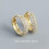 Sterling Silver CZ Huggie Hoop Earrings 10mm 1