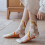 Women's Sheer Socks Transparent Mesh Lace Elastic Jacquard 5