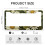 Daisy Pattern Sage Green Aluminum License Plate Frames 3