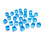 200Pcs Educational Toy for Children Colorful Square-Light blue 1