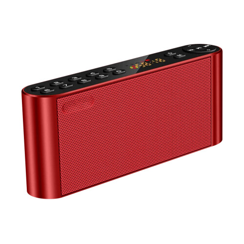 Bluetooth-luidspreker met FM-radio, MP3-speler, HD-geluid, microfoon en bas.