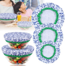 Lot de 3 couvre-bols réutilisables en tissu à motif floral
