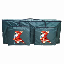 Saco para guardar árvore de Natal à prova de poeira com 2 bolsos