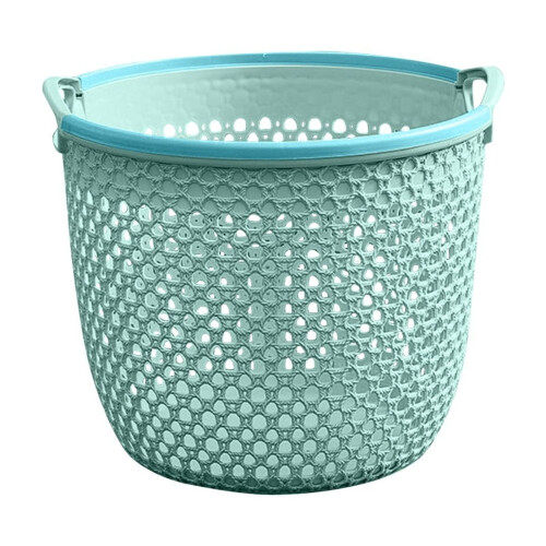Panier à linge portable avec poignées et trous d'aération