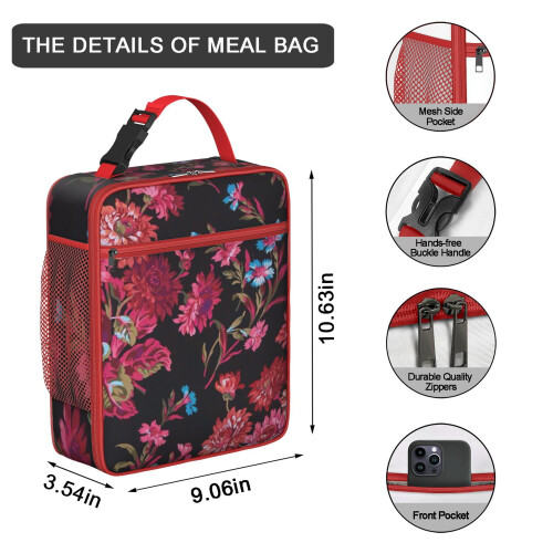 Kühltasche mit Blumenmuster, 1 Stück 1