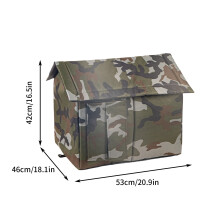 Outdoor Cat House Weatherproof Large Camo Shelter