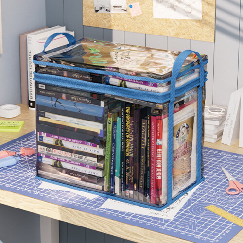 Bolsa transparente para guardar libros, a prueba de polvo e impermeable (1 unidad)