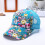 Boné com aba estampada floral para proteção solar durante esportes 1