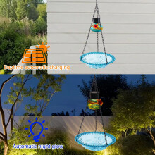 Solar Hummingbird Feeder and Bath 14.5x9 inch