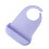 Bavoir en Silicone pratique lavable, aide à manger,-Violet 1