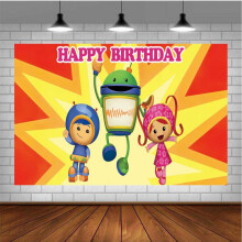 Veggdekorasjon for Team Umizoomi, bakgrunnsbanner, 1 stk.