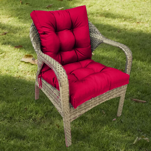 Polyester-Plüsch-Gartenstuhlkissen, 50 cm