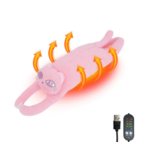 Θερμαντικό επίθεμα USB για κράμπες - Μαλακό βελούδινο σχέδιο με ζώα,