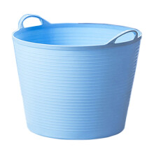 Vrijstaande plastic wasmand met handgrepen